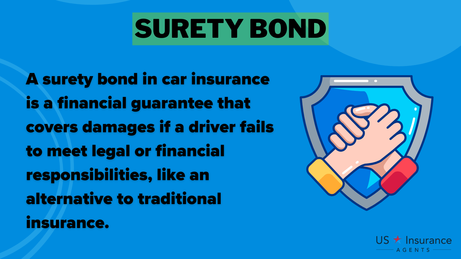 Surety Bond Definition card: Mississippi Car Insurance Requirements