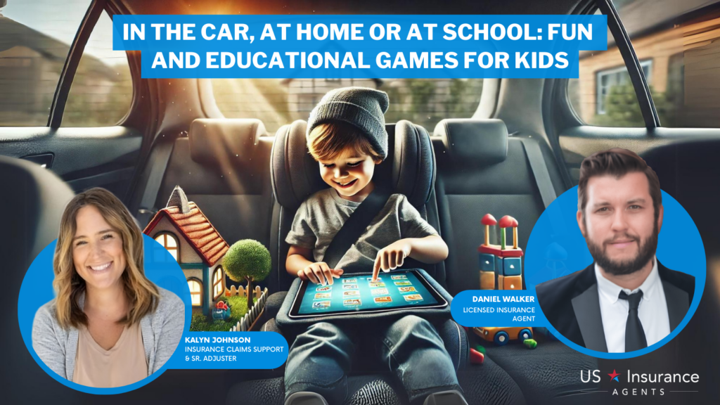 In the Car, At Home or At School Fun and Educational Games for Kids