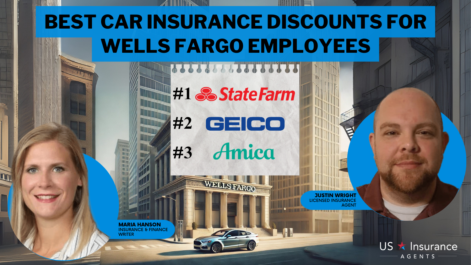 Best Car Insurance Discounts for Wells Fargo Employees in 2025 (Save up to 25% With These 10 Companies)