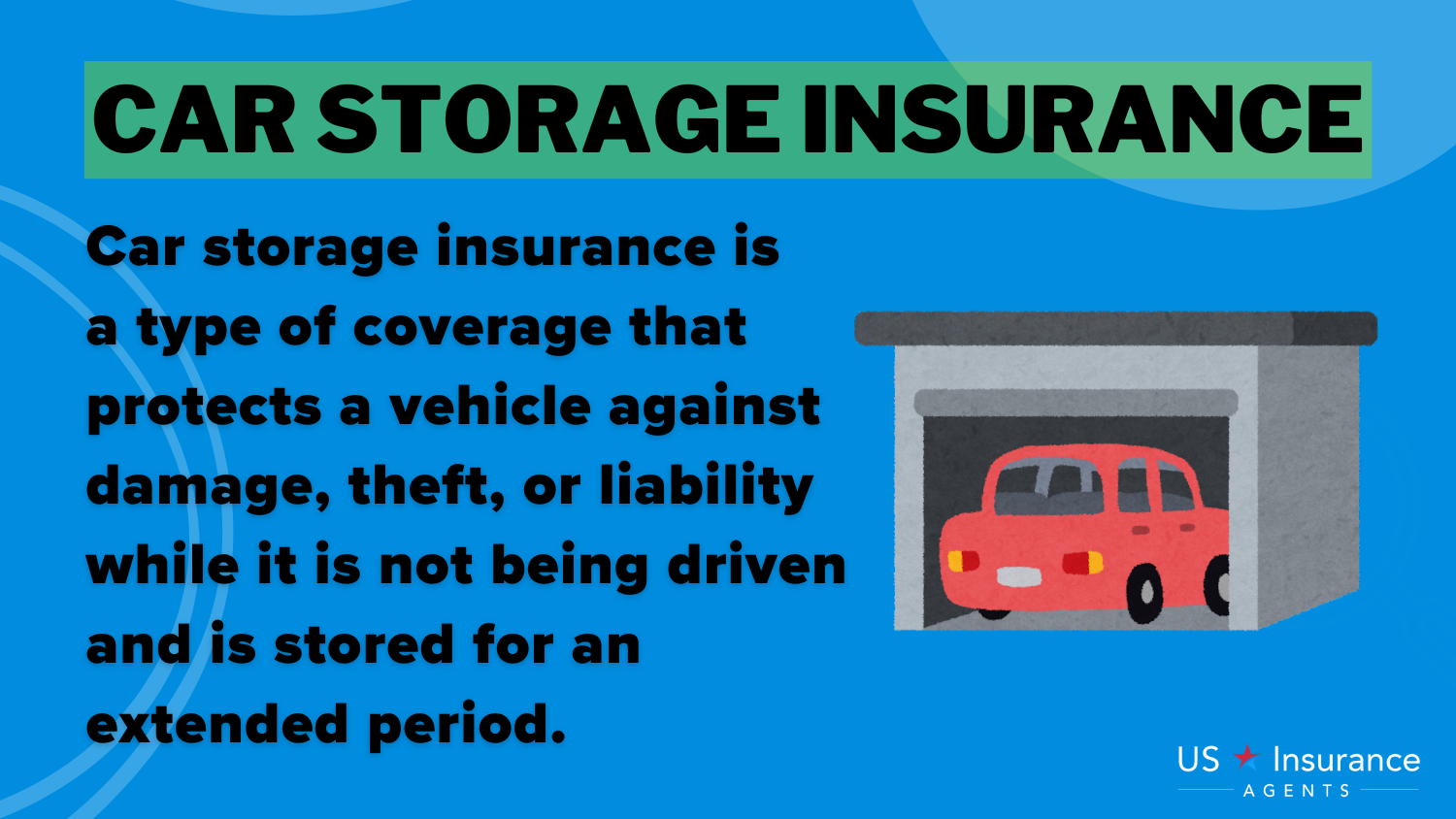 Car Storage Insurance Definition Card