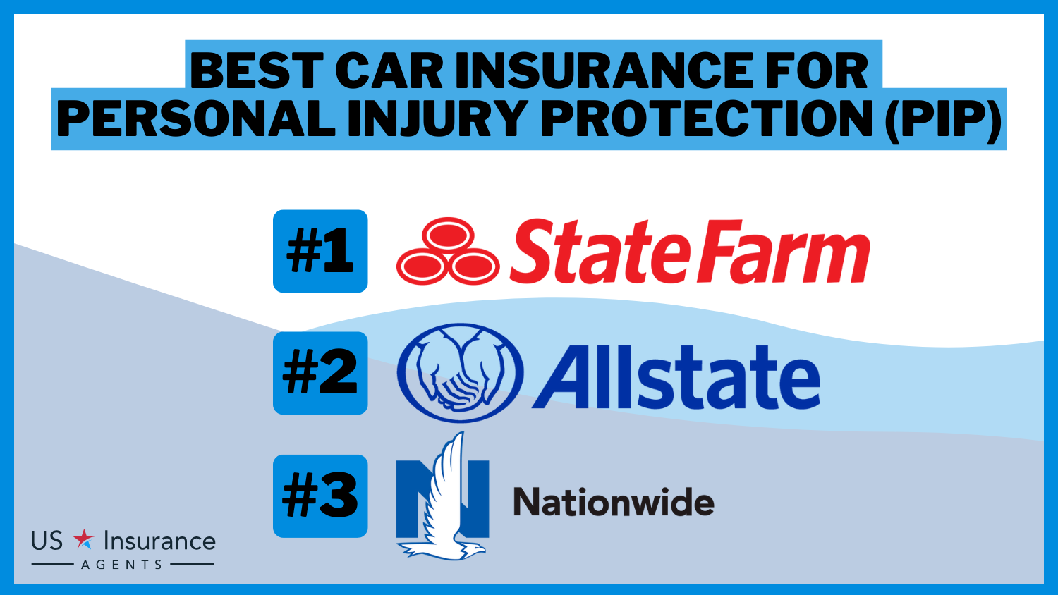 Best Car Insurance for Personal Injury Protection (PIP): State Farm, Allstate, and Nationwide.