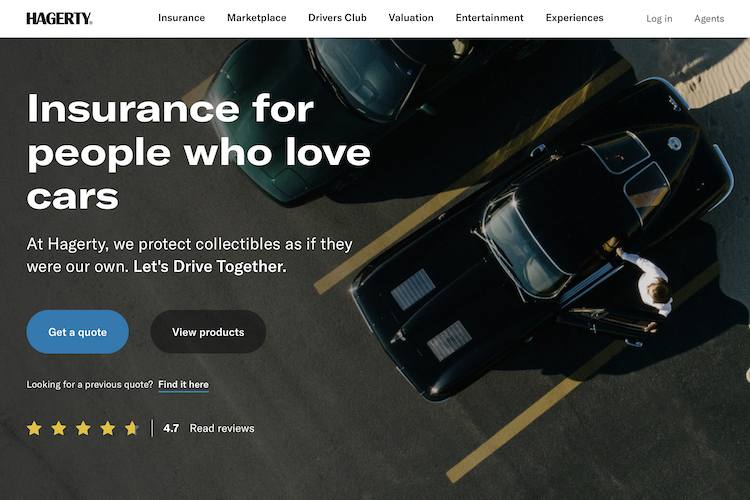 Hagerty Site Screenshot: Cheap Mercedes-Benz Sprinter 4500 Car Insurance