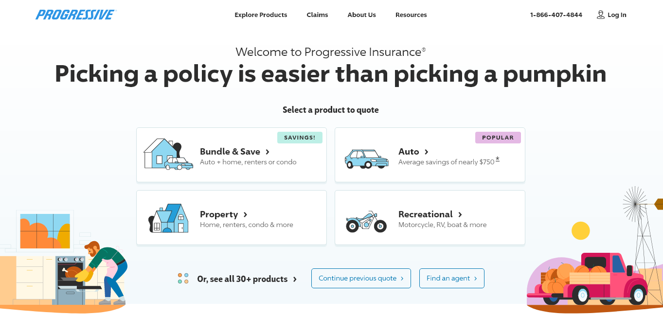 Progressive Site Screenshot: Cheap Smart Fortwo Cabrio Car Insurance