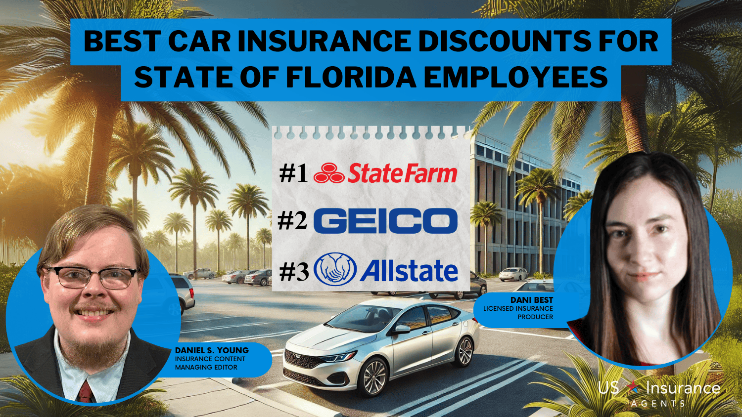 Best Car Insurance Discounts for State of Florida Employees in 2025 (Save up to 25% With These Companies)