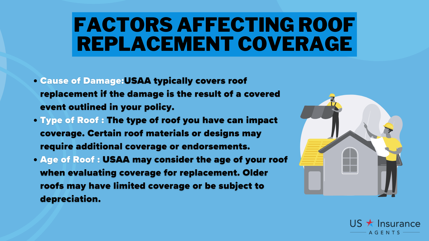 Factors Affecting Roof Replacement Coverage Definition Card: Does USAA home insurance cover roof replacement?