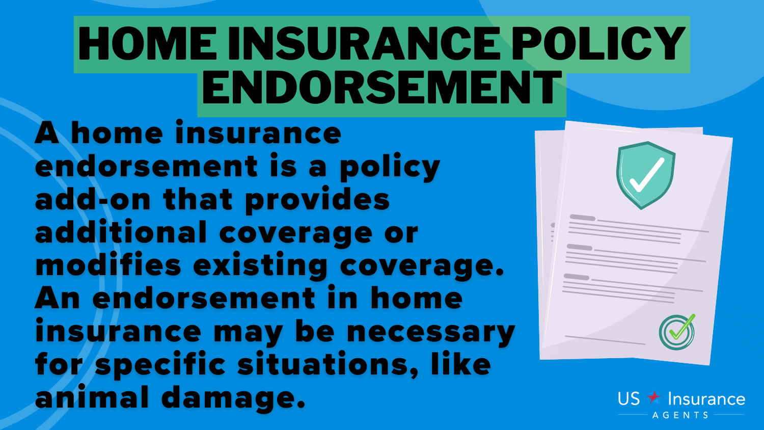 Erie vs. Amica homeowners insurance: Home Insurance Policy Endorsement Definition Card